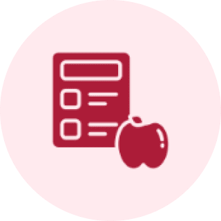 Checklist with apple icon