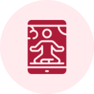 Mobile wellness illustration